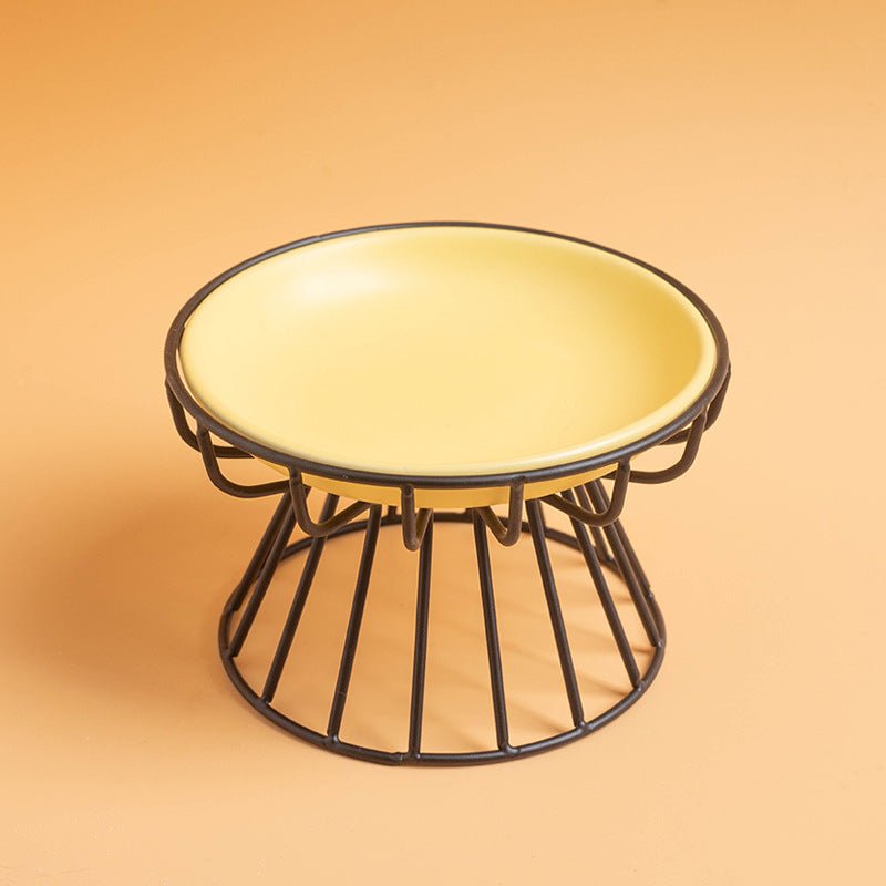 Elevated Pet Food Bowl Stand  Neck Support Feeding Rack For Cats And Dogs