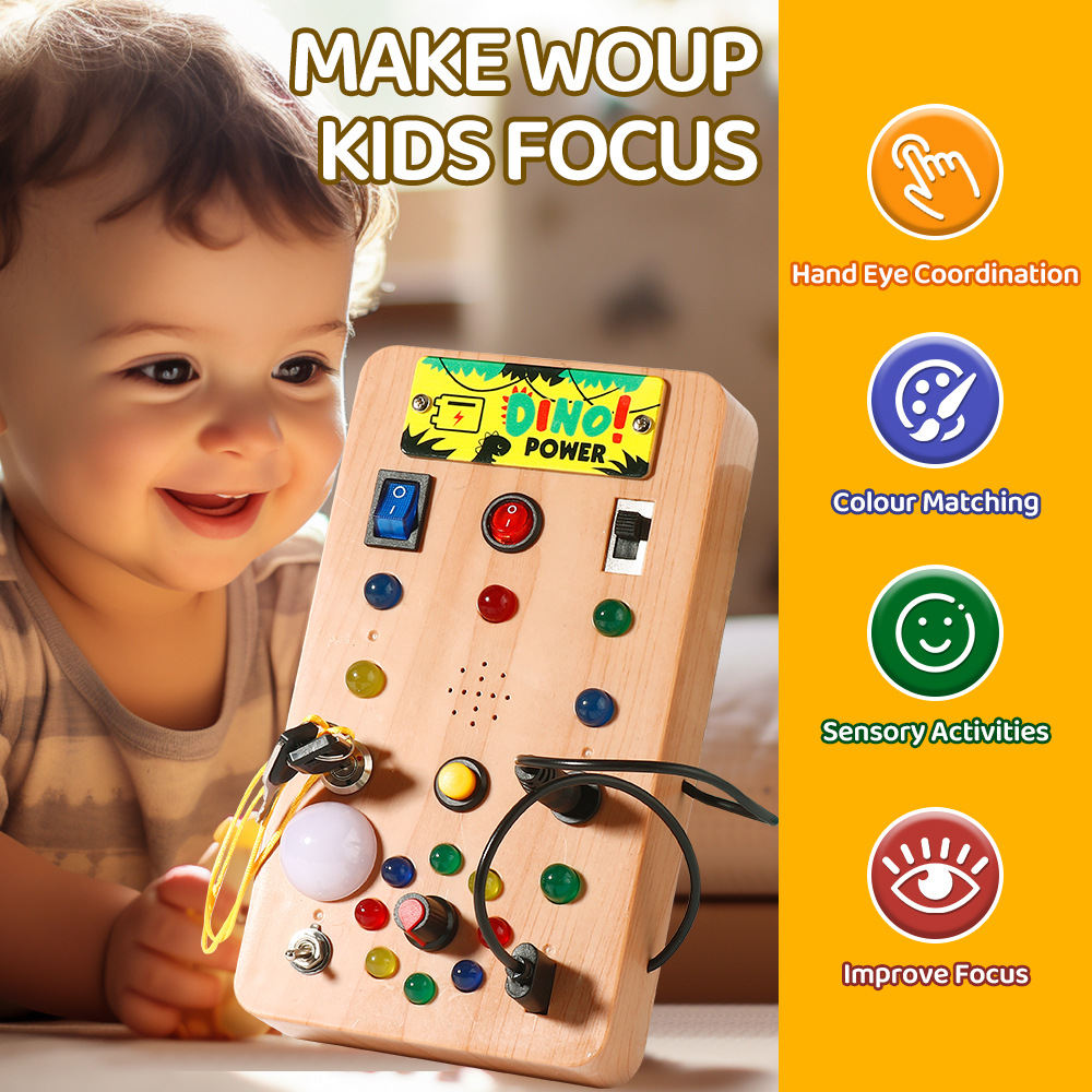 Montessori Early Education Led Lamp Holder Educational Luminous Toys