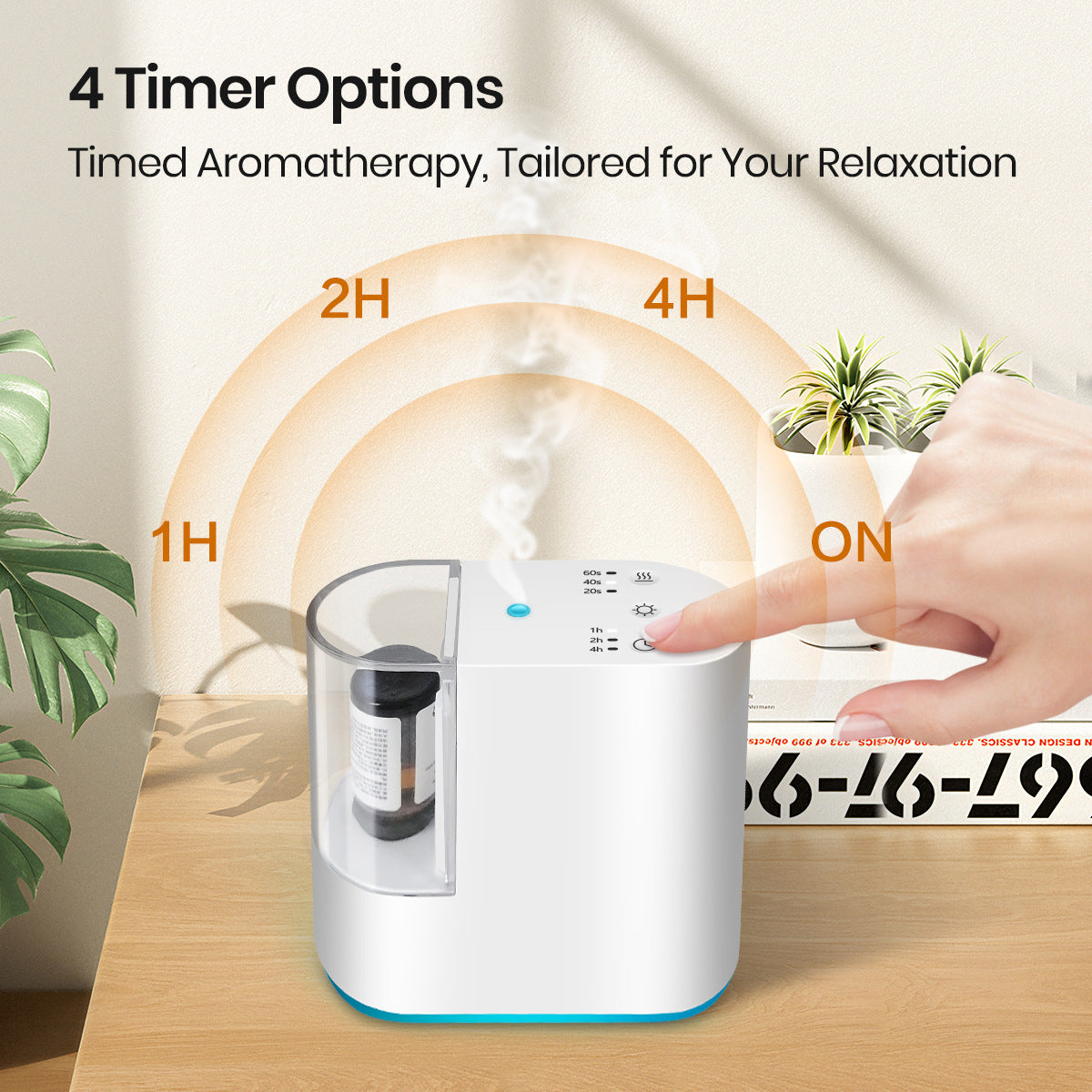 Household Essential Oil Fog Rechargeable Smart Light Can Be Timed Aroma Diffuser
