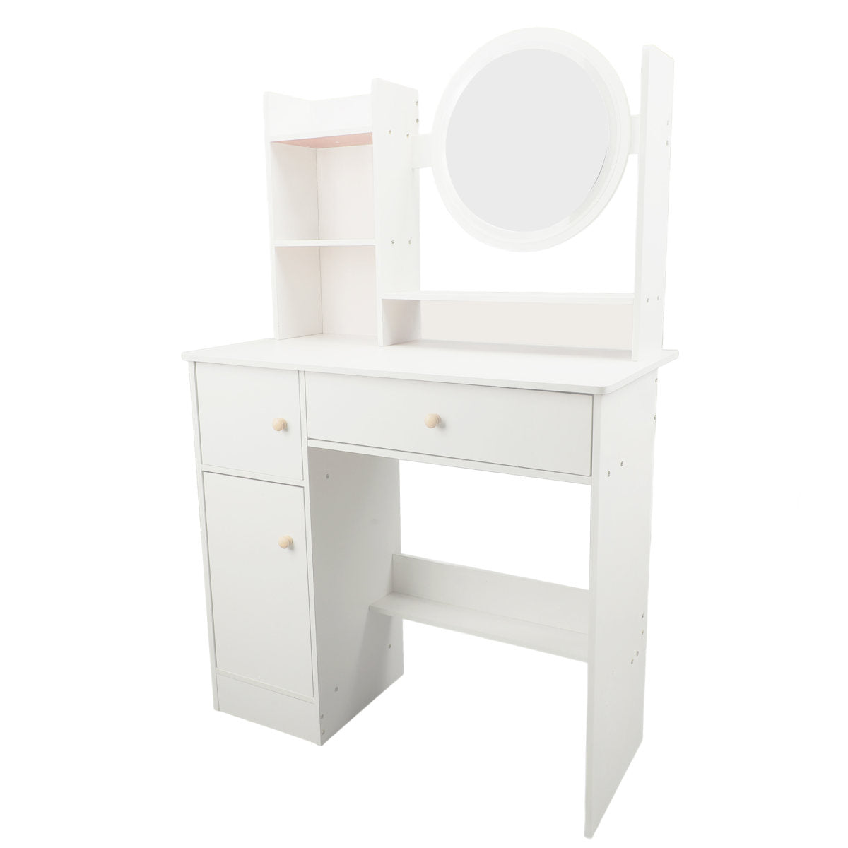 Vanity Desk With Mirror And Lights Multifunction Modern Lighted Mirror Makeup Vanity Table With 2 Drawers For Bedroom