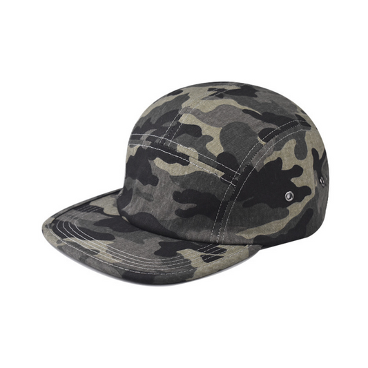 Vintage Multi-color Five-piece Flat-brimmed Hat With Beautiful Design, Suitable For Outdoor Workwear Style, Both Men And Women, For Outdoor Climbing Use