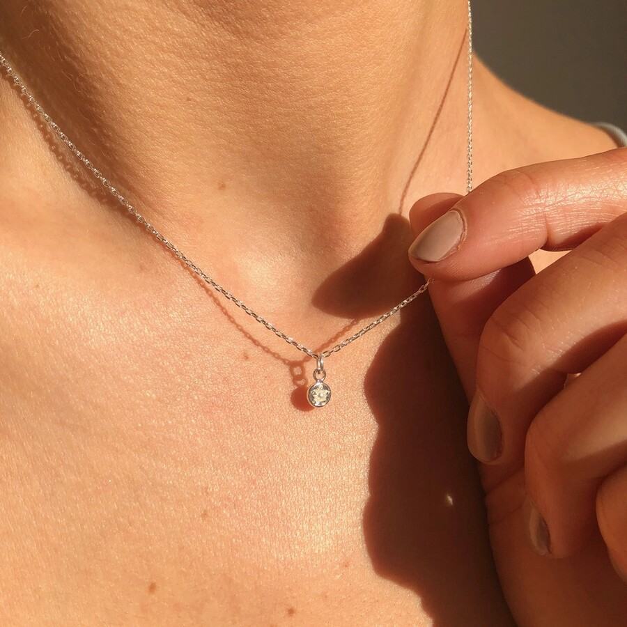Color 12 Birthstone Pendant Diy Accessories Necklace