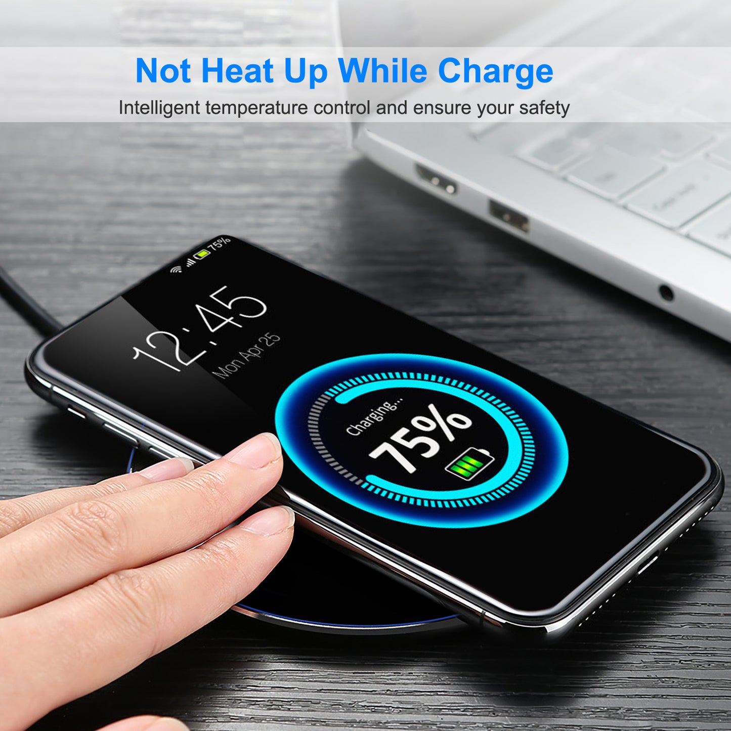 1Pc Wireless Charger Qi-Certified Ultra-Slim 5W Charging Pad For IOS Phone XS MAX XR XS X 8 8 Plus Galaxy S10 S9 S8 S7
