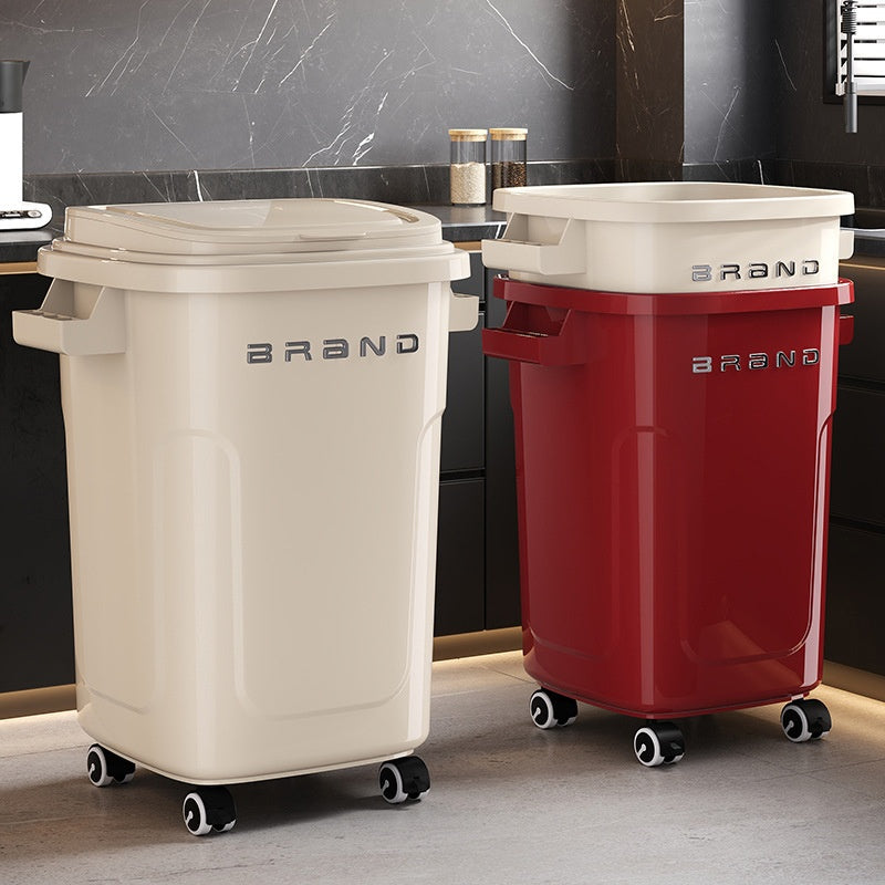 Kitchen Trash Can For Home Use Large Capacity No Bending Required