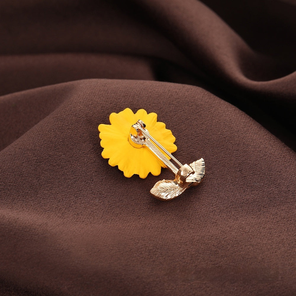 Sunflower Corsage Suit Shirt Accessories Brooch Accessories