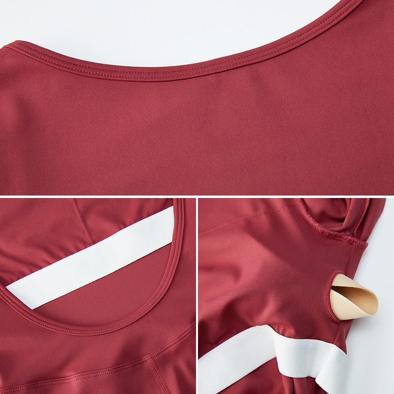 Long Sleeve Yoga Jumpsuit Women's Beauty Back Exercise Tight One-piece