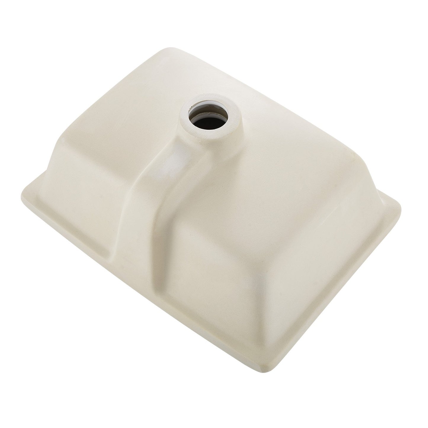 Undermount Bathroom Sink, 15.75 X 12.01 Inch Rectangular White Ceramic Vessel Sink With Overflow Hole, Under Counter Drop In Modern Lavatory Vanity Bath Wash Bowl Basin, Rectangle Small Space