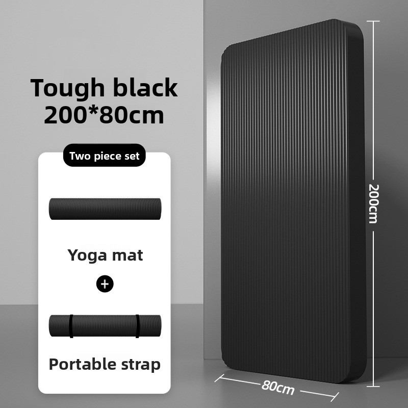 Non-slip, Extra-long, Extra-wide And Extra-thick Yoga Fitness Mat For Home And Gym Use