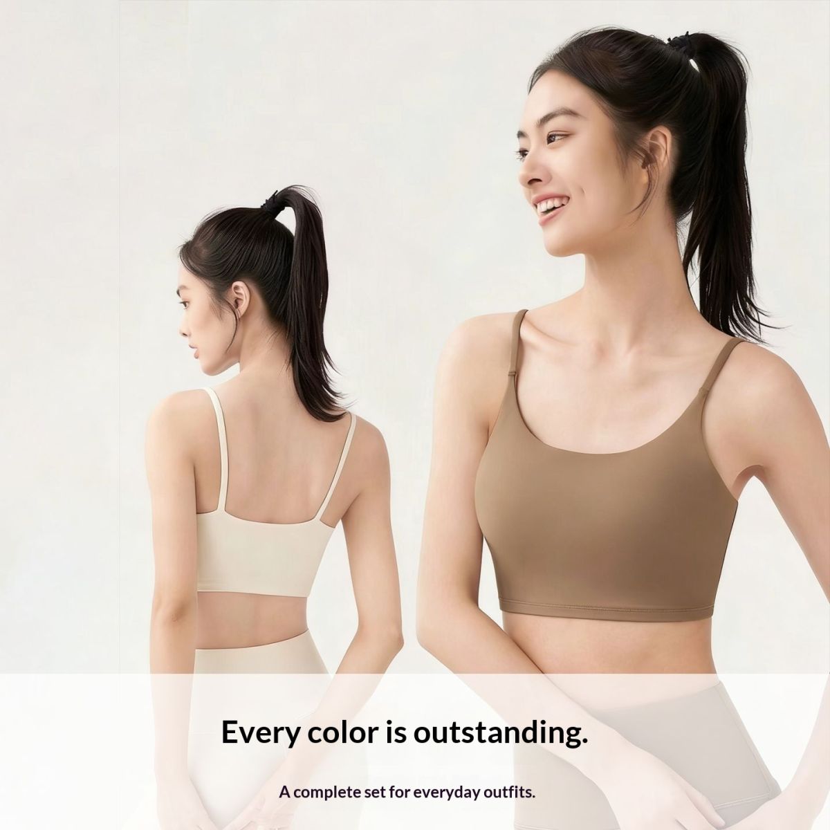 Solid-color Fitness Yoga Wear Womens Sports Bra