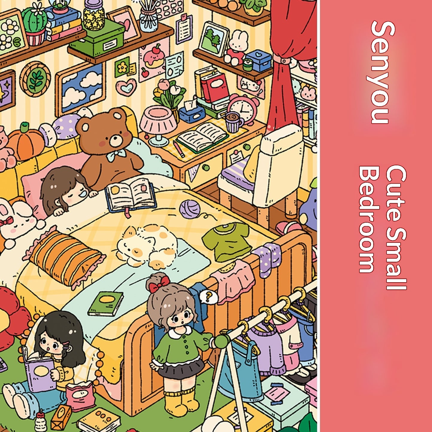 Bedroom And Kitchen Series 3D Scene Sticker Toys