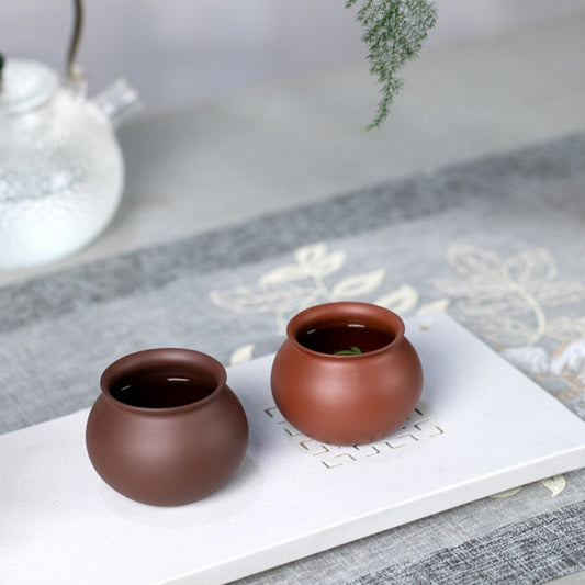 Simple Household Use Zisha Teapot Tea Set
