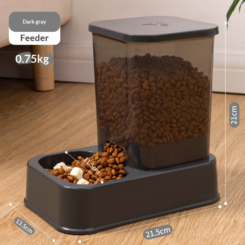 Cat Dog Bowl Food And Water Dispenser Automatic Dual-bowl Feeder Feeding Pet Supplies