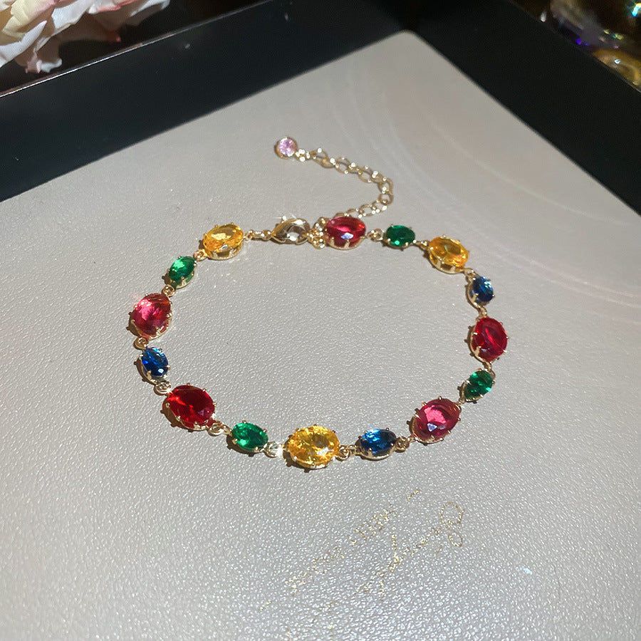 European American Zircon Love Heart Bangle Premium Elegant Bracelet Chic Unique Trendy Wrist Accessory