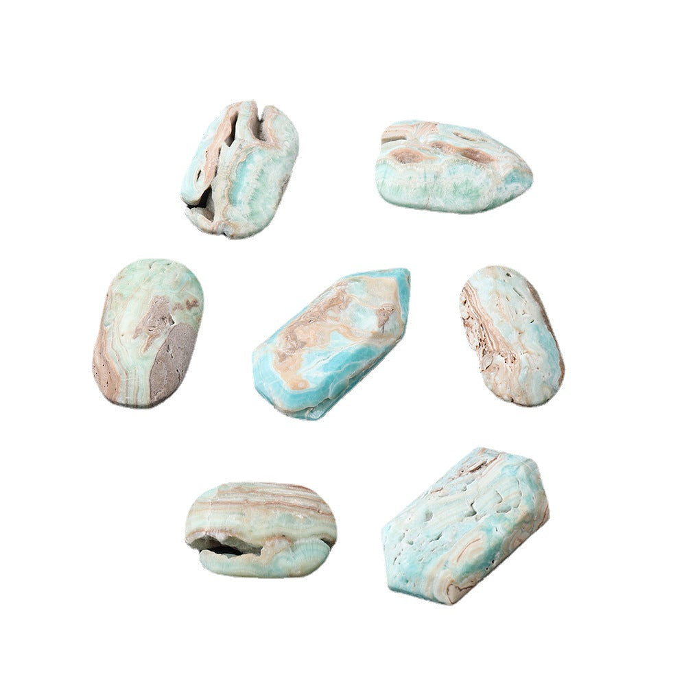 Natural Ore Rough Polished Yoga Stone Active Blood Vessel Crystal Ornament