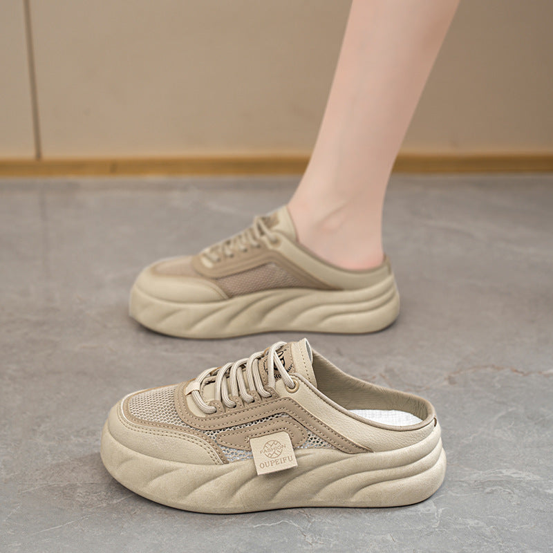 Womens Outdoor Korean-style Versatile White Shoes