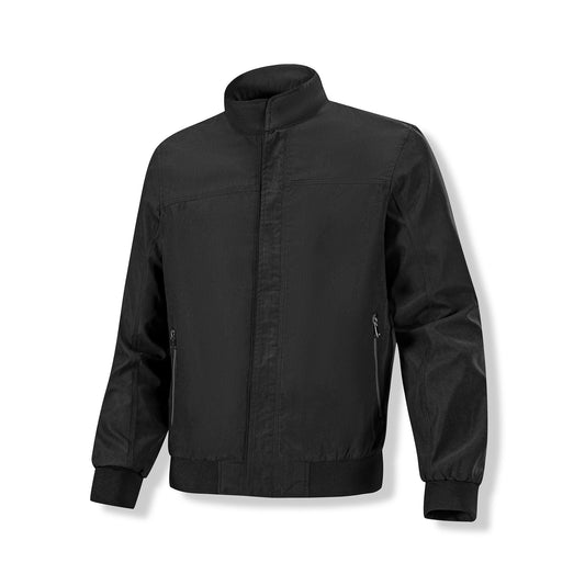 Solid-color Zip-up Korean-style Stand-up Collar Mens Jacket