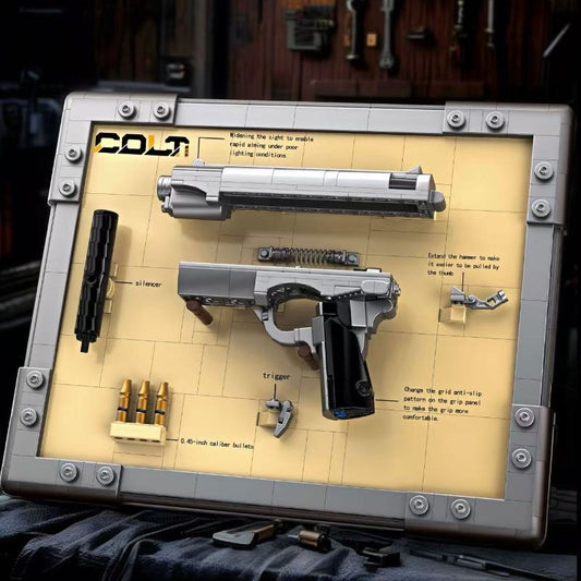 JQ1104 Revolver Assembled Building Block Toys