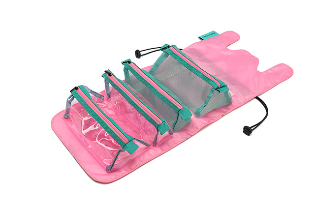 Portable Large Capacity Four-in-one Detachable Wash Makeup Buggy Bag