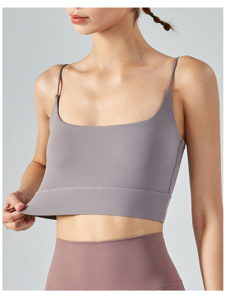 Thin Shoulder Beauty Back Exercise Vest With Chest Pad Female Yoga European And American Style Sling Workout Underwear