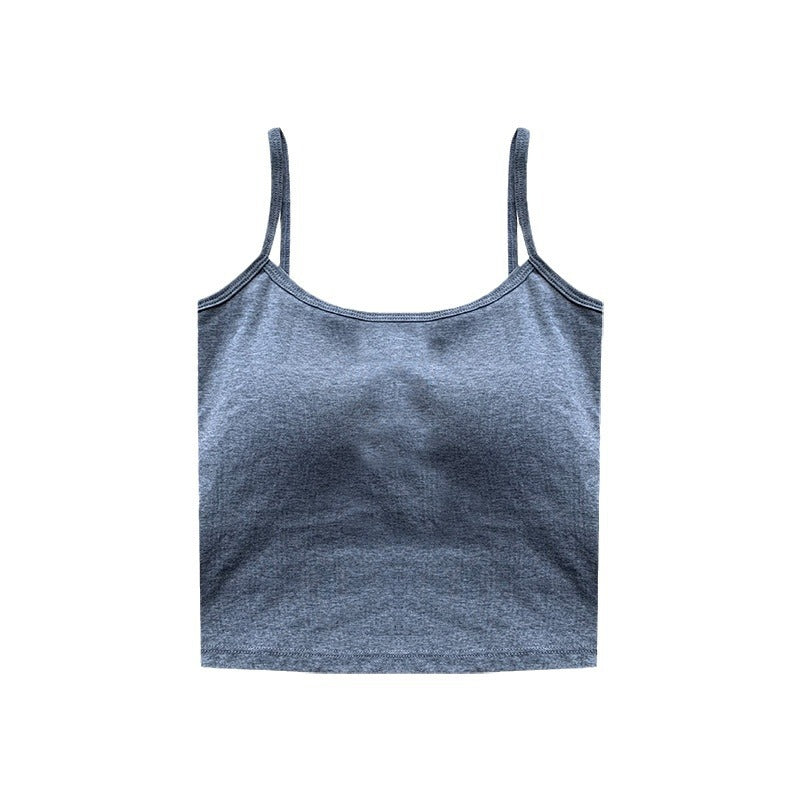 Pure Cotton Beauty Back All-matching Girlish Chest-wrapped Vest