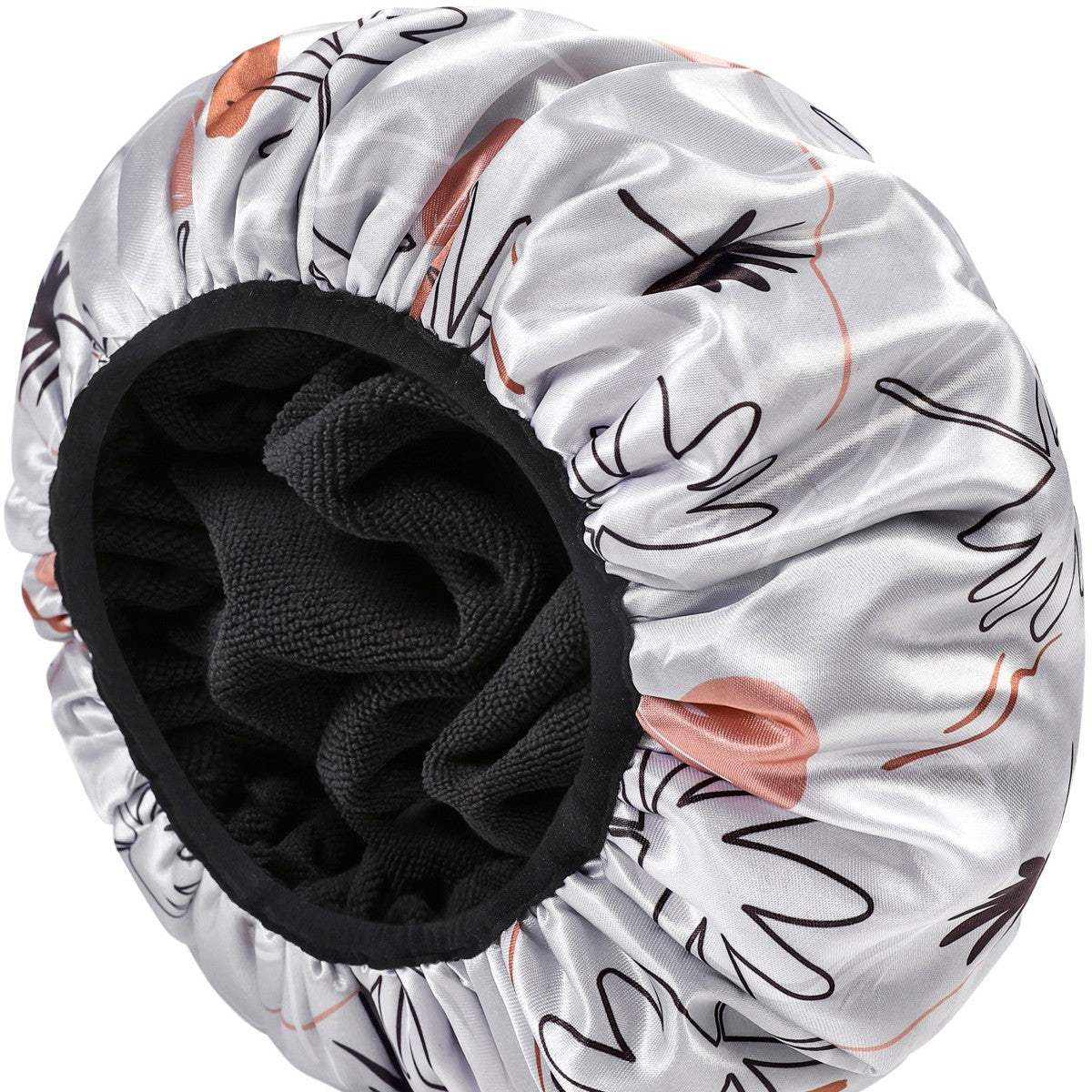 Portable Home Use Extra-Absorbent 3-in-1 Shower Cap