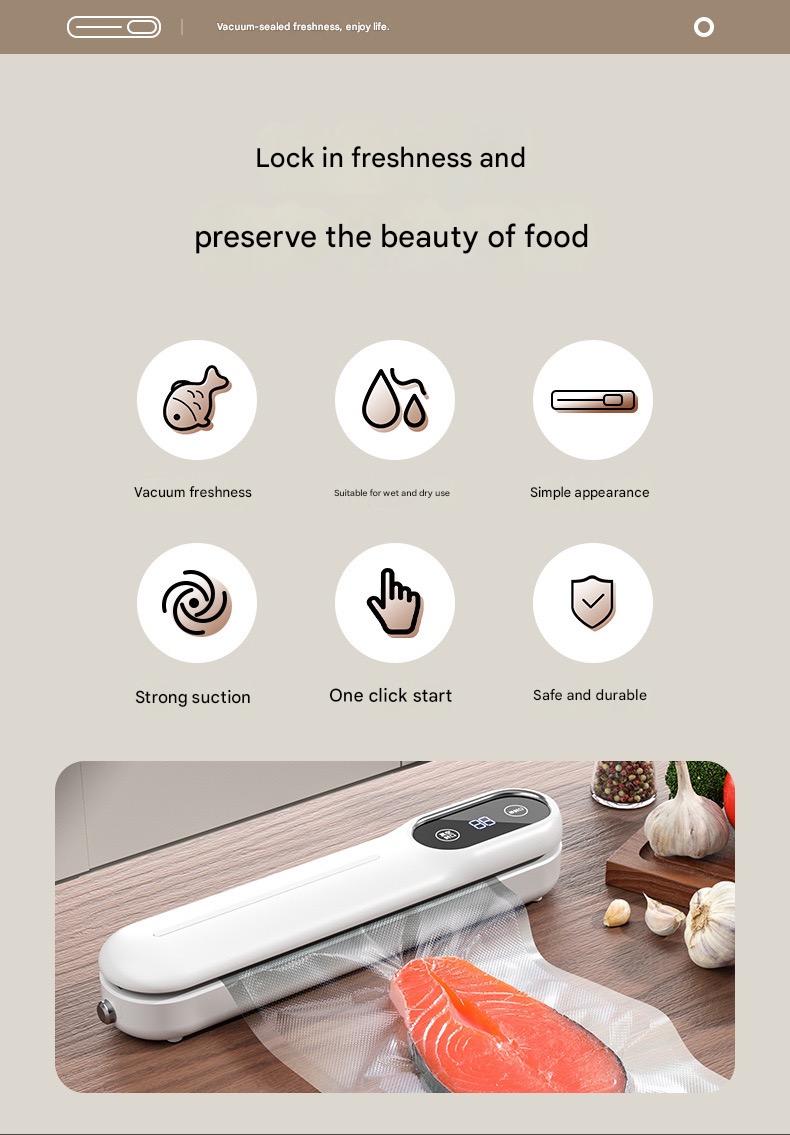Fully Automatic Intelligent Sealing Machine With 50 Sealing Bags  Essential Food Preservation Tool