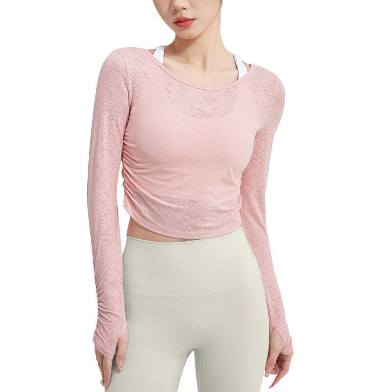 Yoga Clothing Top Female T-shirt Blouse