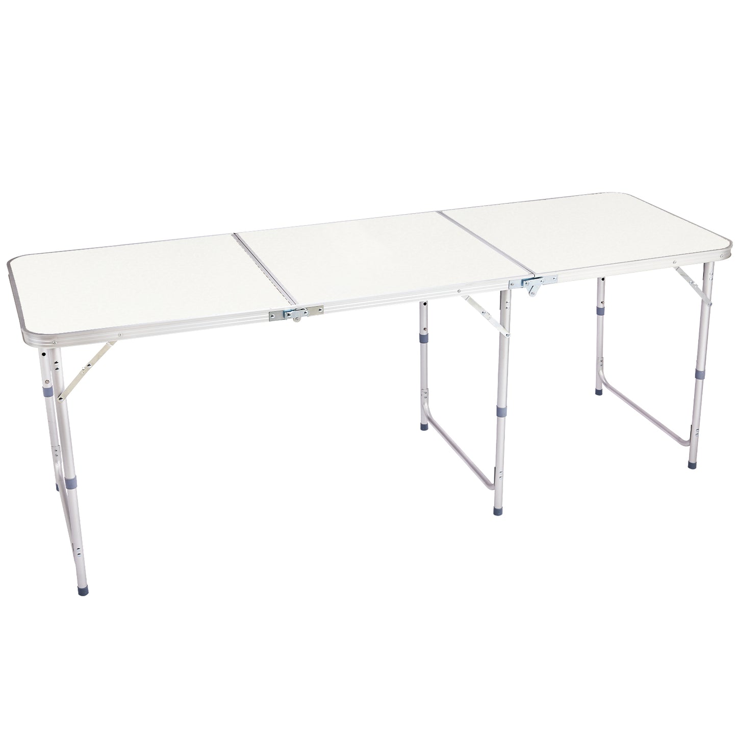 6ft 180-60cm Aluminum Alloy Folding Table Portable Foldable Desk For Camping Picnic BBQ Home Party