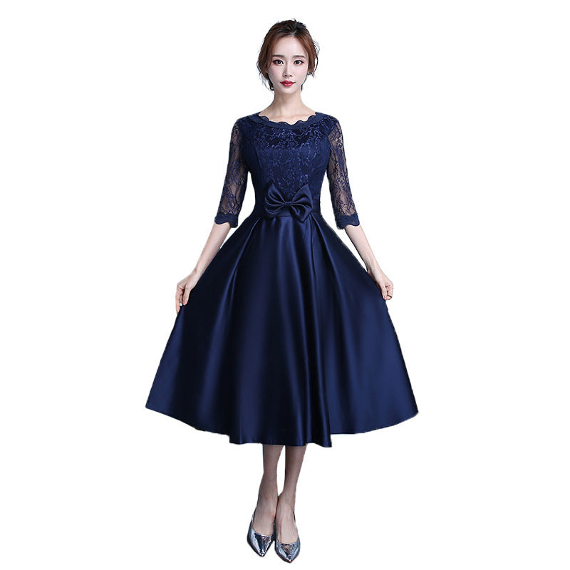 New Long-sleeved Wedding Bridesmaid Dress