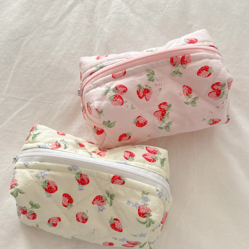 Large Capacity Travel Multifunctional Floral Makeup Bag