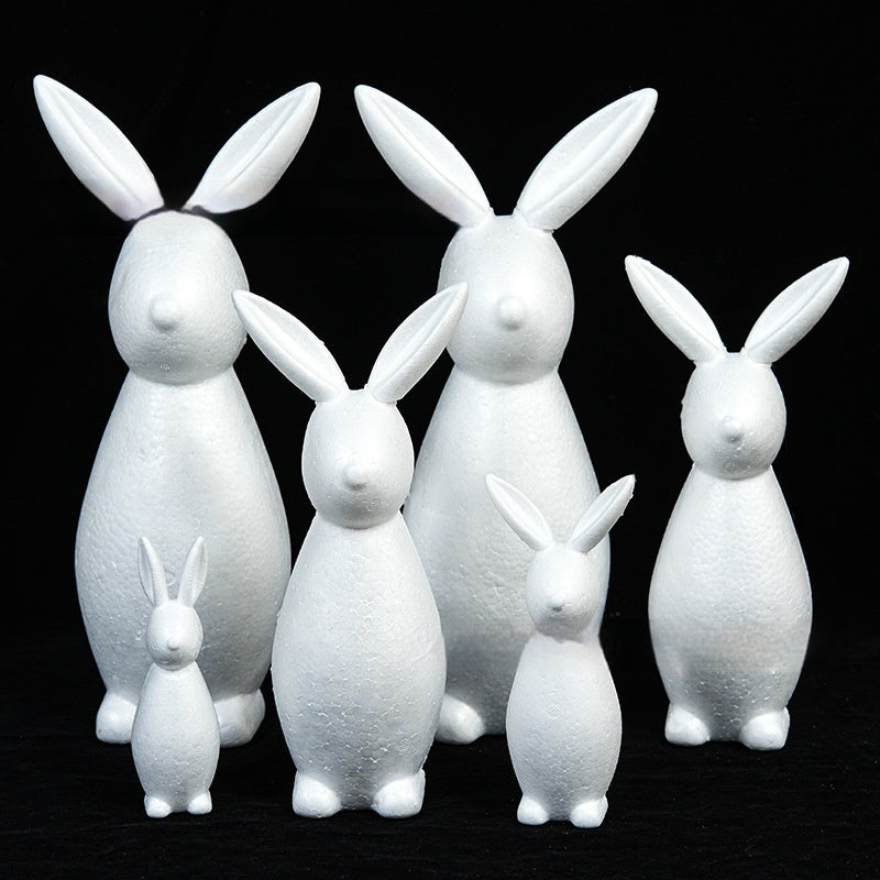 Little Rabbit Blank Mold Flocked Eternal Rose Gift