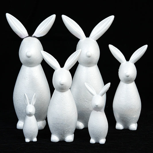 Little Rabbit Blank Mold Flocked Eternal Rose Gift