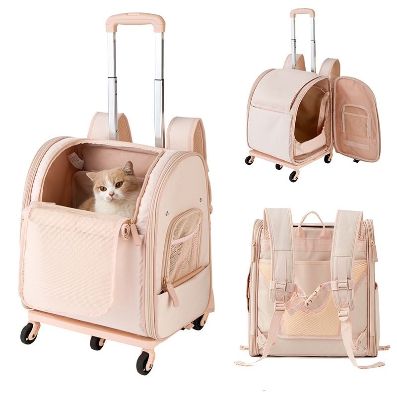 Japan-Korea Pet Carrier With Wheels, Portable And Large Capacity For Outings