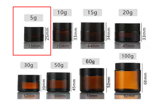 Amber Glass Cream Jar For Light-sensitive Products