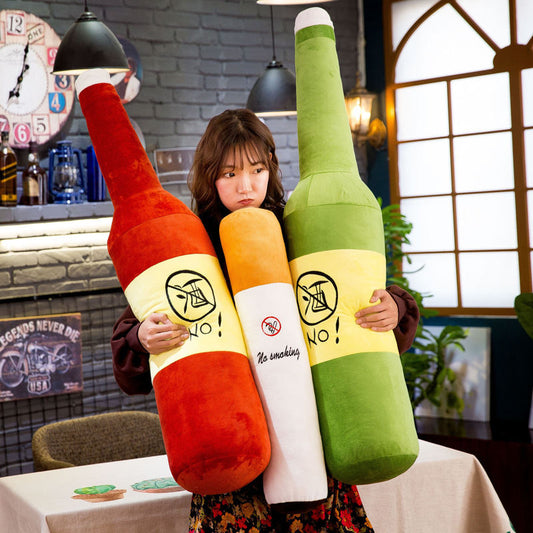 Cigarette And Liquor Bottle Plush Pillow Plush Toys