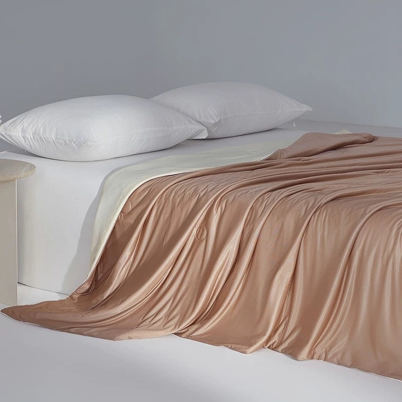 Small Cooling Summer Air-Conditioning Cool-Feel Ice Silk Summer Blanket