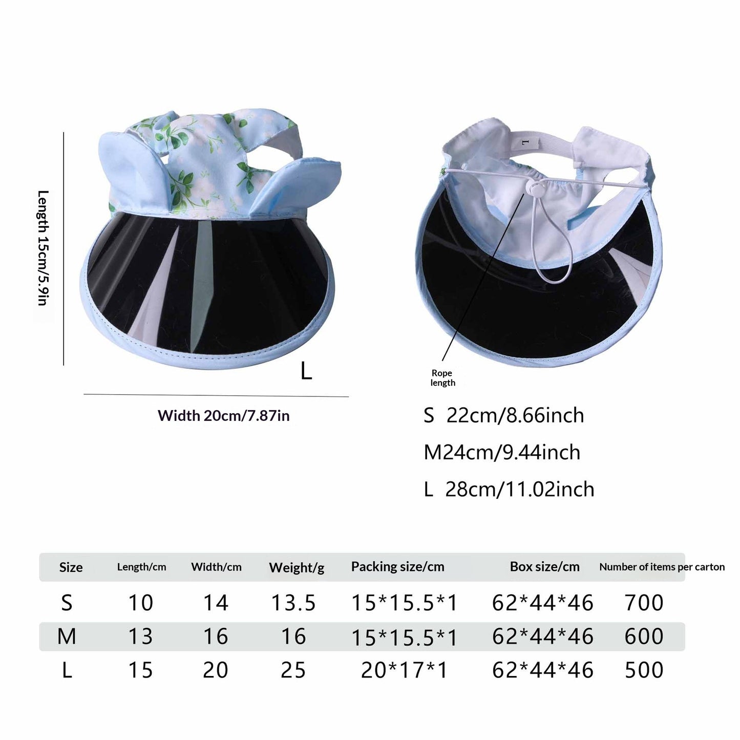 Sphynx Cat Sun Hat With Visor For Cats Kittens Adjustable Summer Outdoor Skin Protection