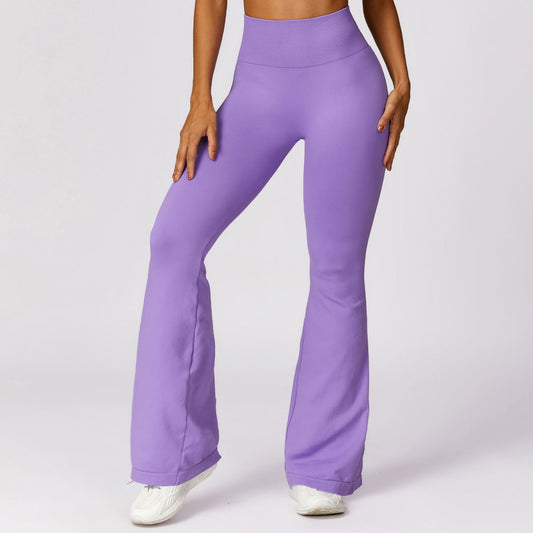 Wide Leg Tight Seamless Hip Lifting Yoga Bell-bottom Pants