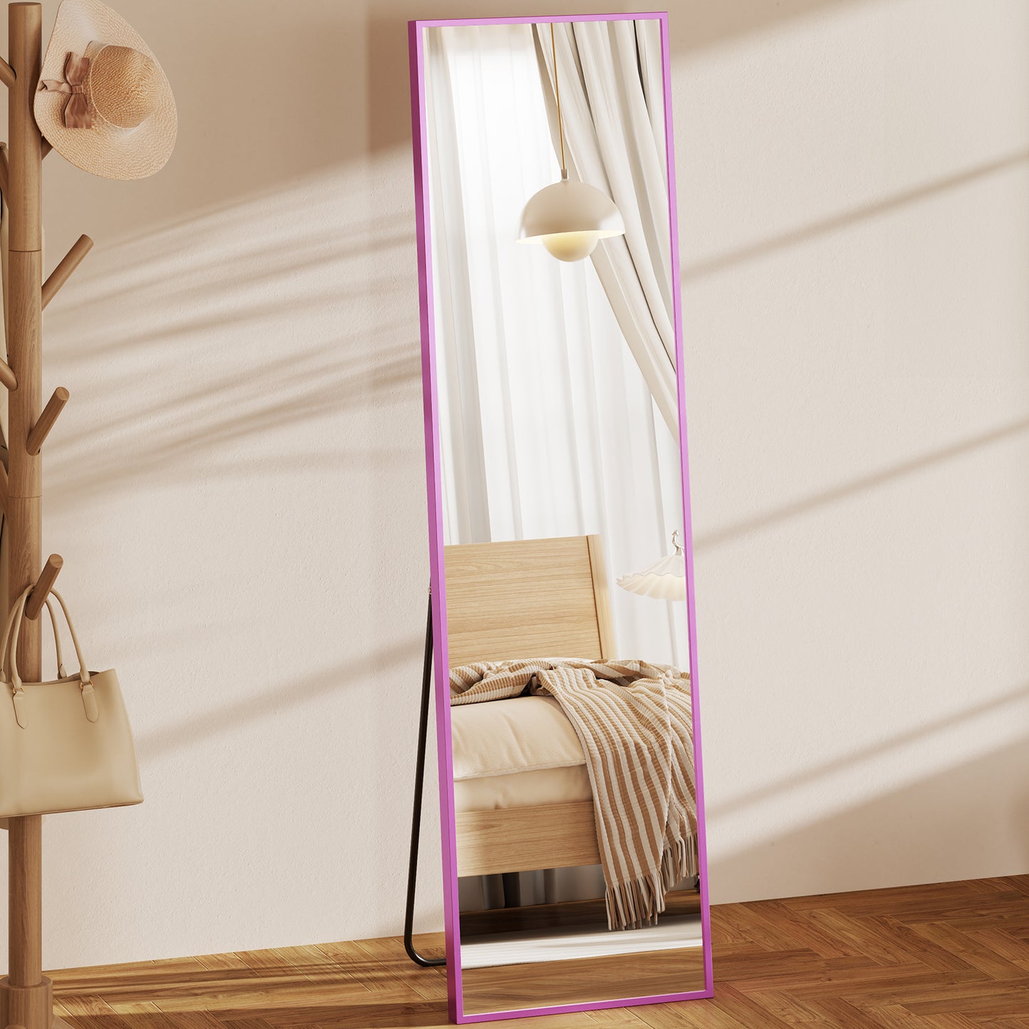 Arched Full Body Mirror, Full Length Standing Mirror, Hanging And Leaning For Home Use