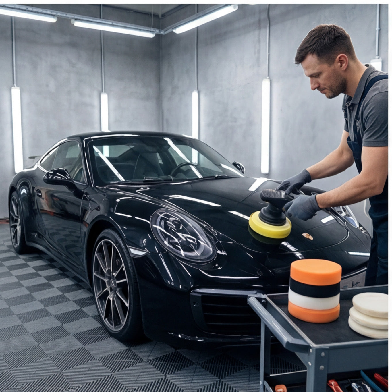 Sponge And Wool Wheel Polishing Set For Cars, Multi-piece Polishing Pad Set For Drill, Professional Car Care Set For Paint Polishing, Ideal For Polishers And DIYers