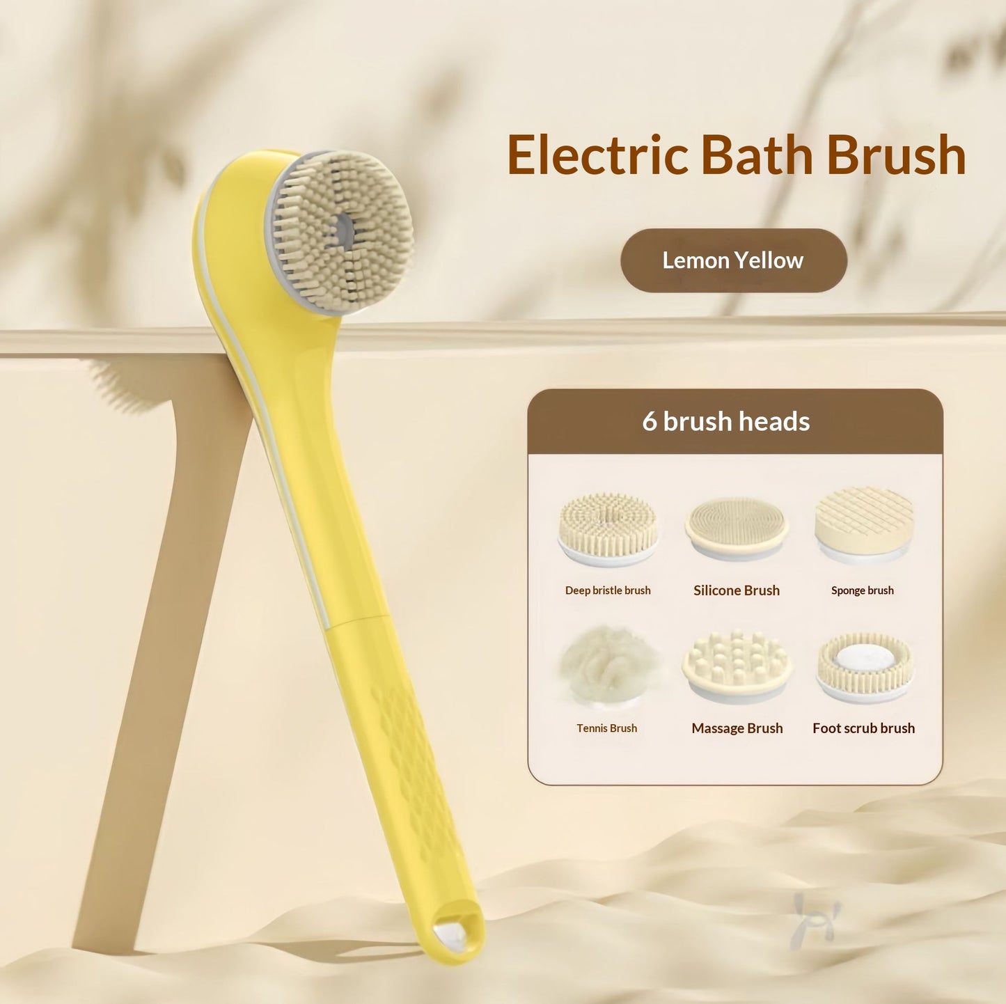 Fully Automatic Back-Scrubbing Bath Brush The Ultimate Shower Essential