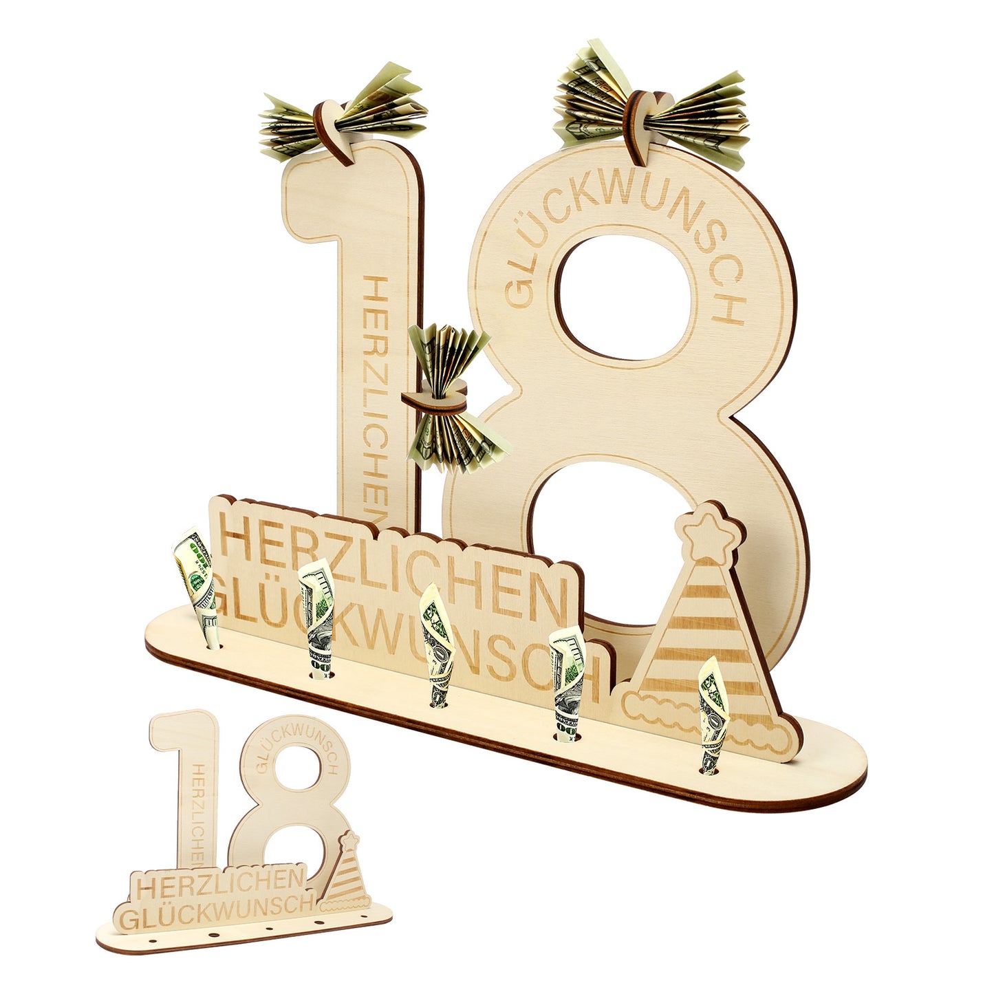 18th Birthday Gift – Elegant Cash Gift & Decorative Item For Special Occasions – Party Accessory Set