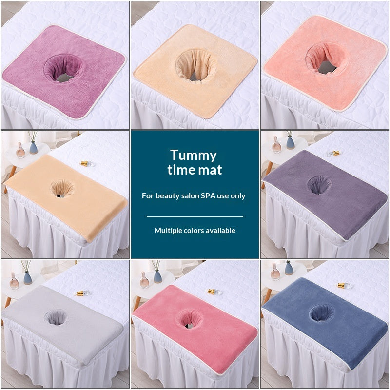 Beauty Salon Hole-Punched Lying-Down Towel For Massage
