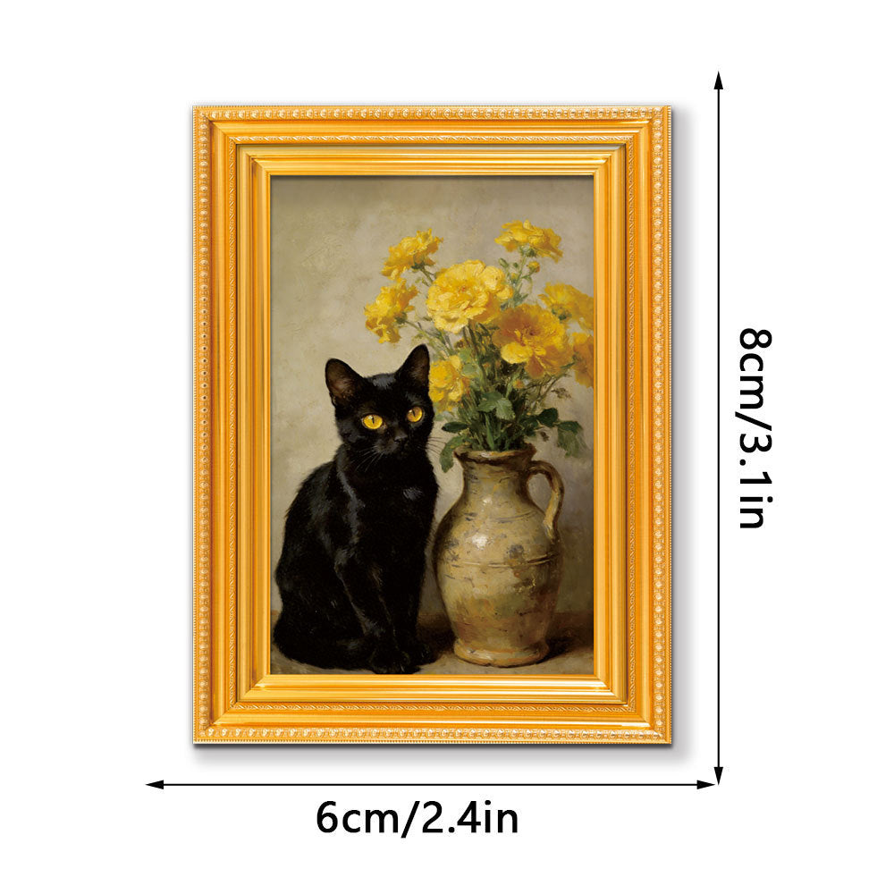 3D Wooden Photo Frame Fridge Magnet Home Decor