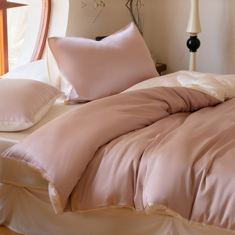 Solid-color Viscose Cooling Quilt Set For Home Use