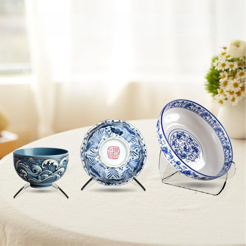 Creative Home Use Acrylic Transparent Plate Holder