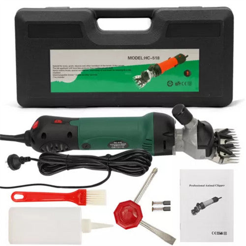690W Electric Sheep Shears 2400R-Min 6 Speed Grooming Kit With 8 Grids Heat AU