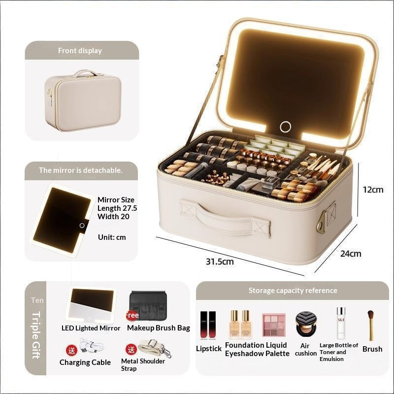 Multi-functional High-capacity Portable Travel Makeup Bag