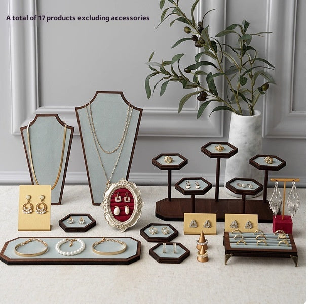 Jewelry Accessories Display Rack Vintage Style Storage Tray Photo Prop