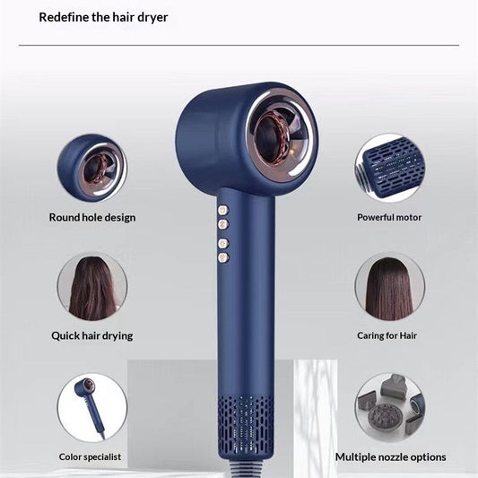 Household High-power Anion Fast-drying Bladeless Hair Dryer
